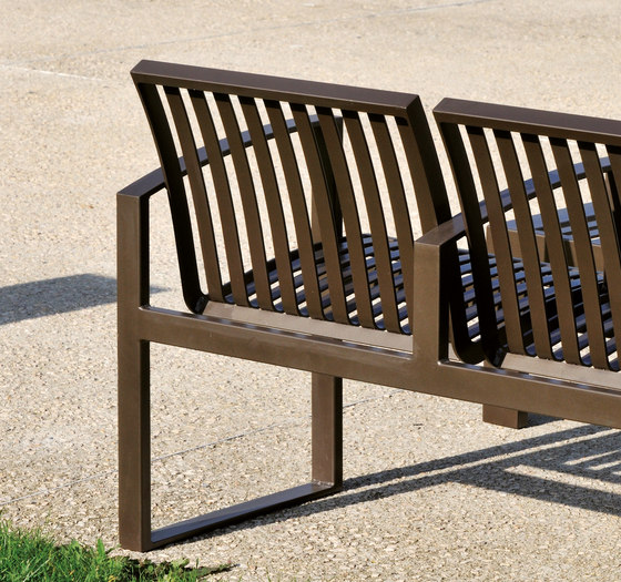 Newport metal Outdoor Bench | Benches | AREA