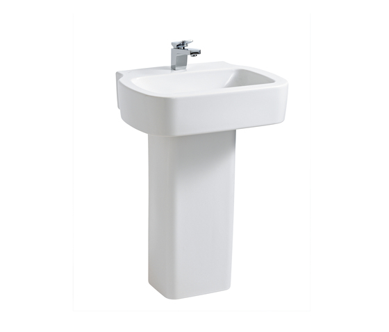 Palomba Collection | Washbasin with Pedestal | Wash basins | LAUFEN BATHROOMS