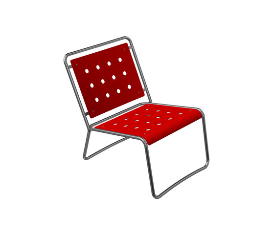Stella Lounge Chair with sled base | Poltrone | BURRI