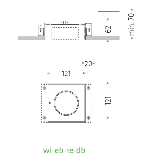 wi eb 1e db | Plafonniers encastrés | Mawa Design