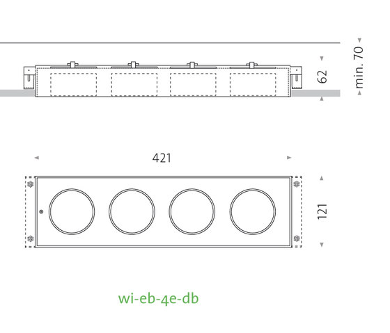 wi eb-3e db | Lampade soffitto incasso | Mawa Design