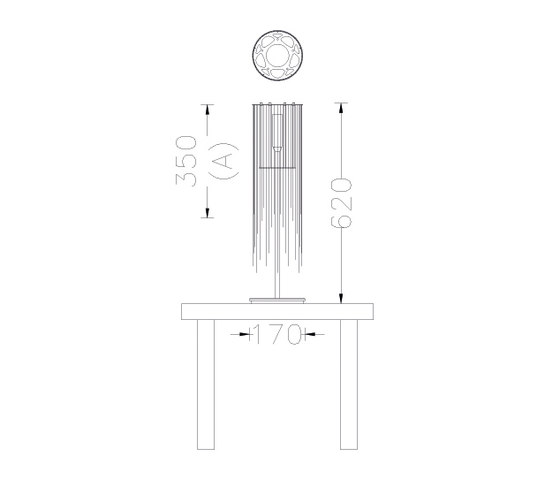Circular Willow 150 Table Lamp | Lampade tavolo | Willowlamp
