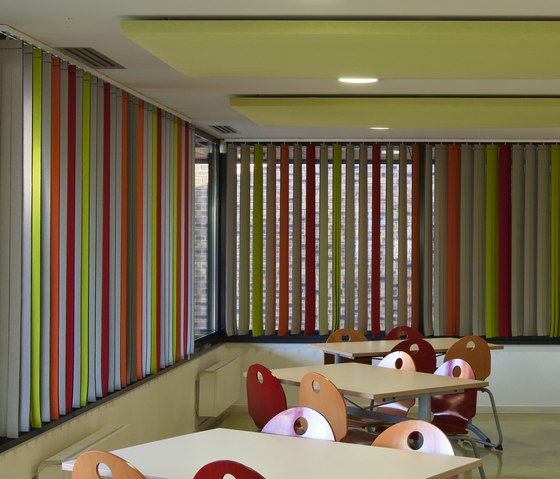 Vibrasto vertical blinds | Sound absorbing fabric systems | Texaa®