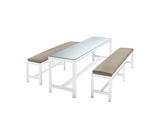 Soho Tisch und Bank | Tisch-Sitz-Kombinationen | DEDON