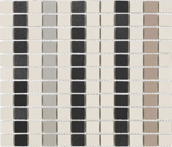 Velina Blanco-Piedra-Camel-Negro | Mineral composite tiles | INALCO
