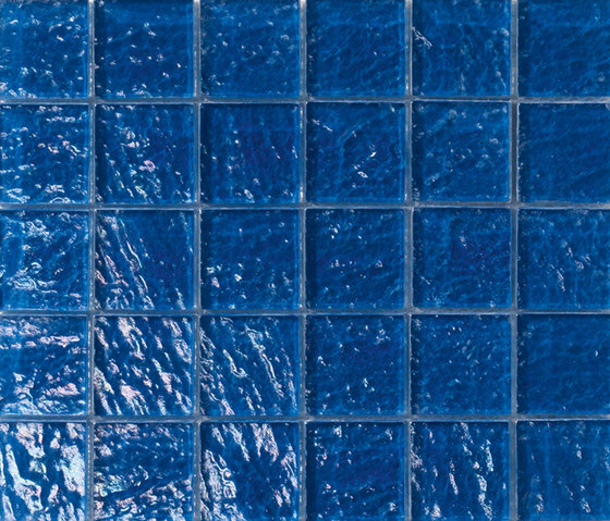 Onde 48x48 Blu Q | Mosaicos de vidrio | Mosaico+