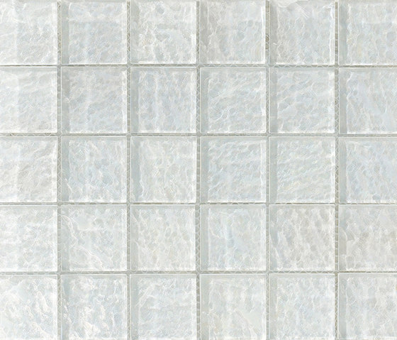 Onde 48x48 Biancopuro Q | Mosaicos de vidrio | Mosaico+