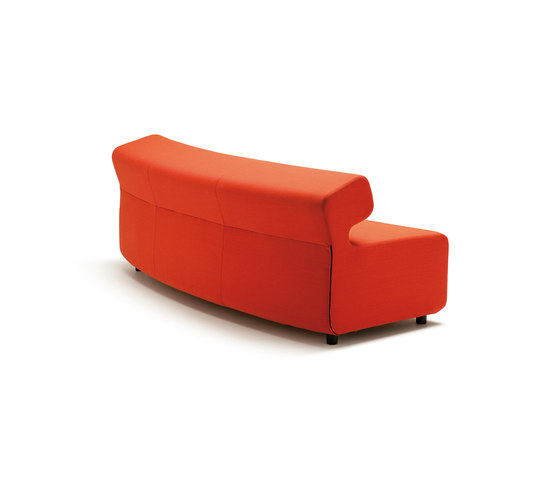 Up 3-Seater curved with backrest | Canapés | Fora Form