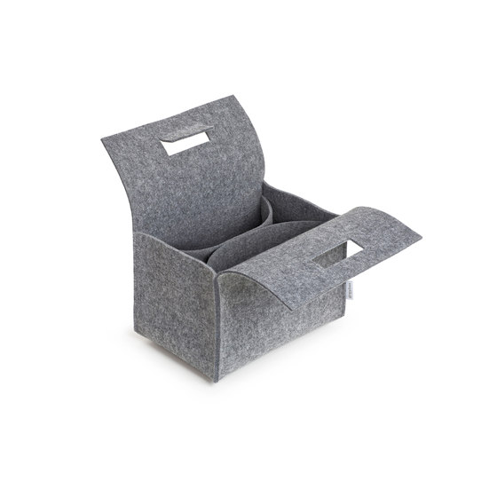 Little Porter Quarter Felt Carry Box | Boîtes de rangement | greybax