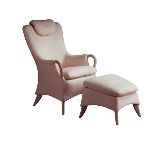 Tenor Armchair with footstool | Poltrone | Nielaus