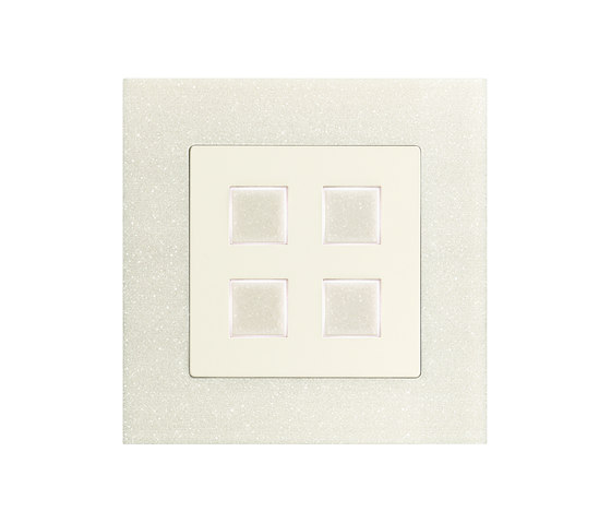 EDIZIOdue elegance arctic and marble white | Push-button switches | Feller