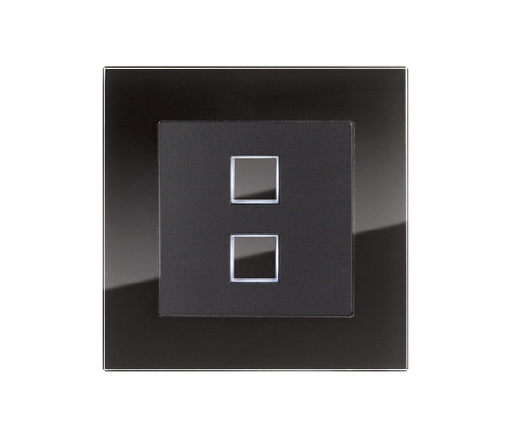 EDIZIOdue elegance graphite and glas black | Push-button switches | Feller