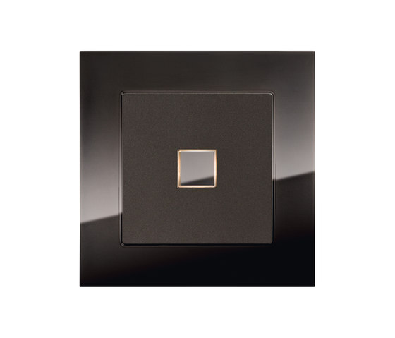 EDIZIOdue elegance mocca effect and black gold polished | Push-button switches | Feller