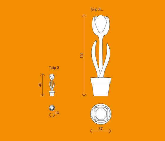 Tulip S-XL | Lampade outdoor su pavimento | MYYOUR