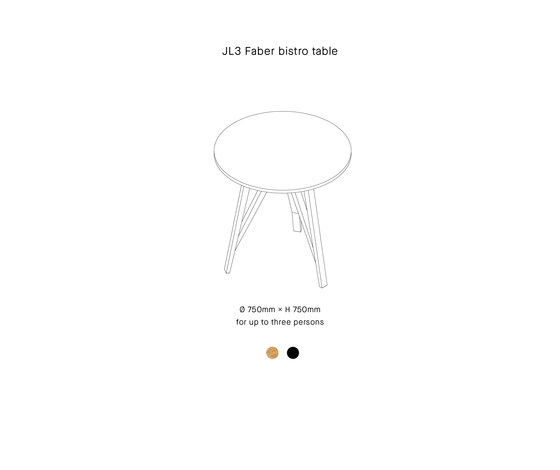 JL3 FABER | Bistro tables | LOEHR