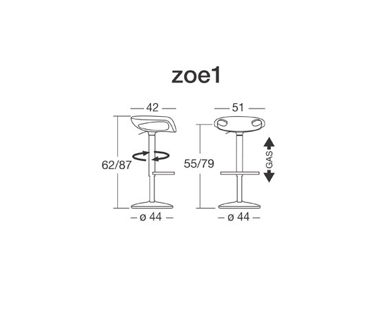 Zoe Twist | Bar stools | SCAB Design