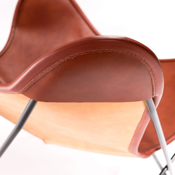 Hardoy Butterfly Chair Blank-Leder Cognac | Sillones | Manufakturplus
