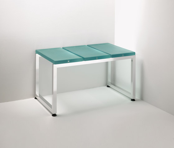 Linea Alu | 3 module bench | Bath stools / benches | EFFE PERFECT WELLNESS