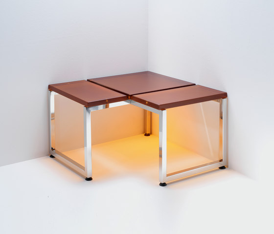 Linea Steel | corner bench | Bath stools / benches | EFFE PERFECT WELLNESS