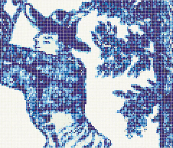 Jardin Bleu H | Mosaici vetro | Bisazza
