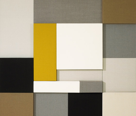 Whisper | Acoustic Panel Collage | Sound absorbing objects | Woodnotes
