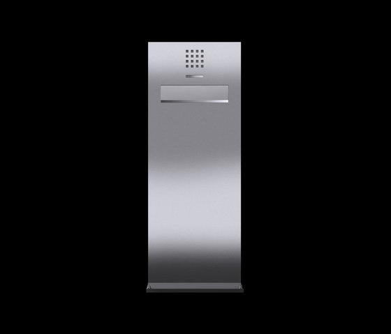Siedle Steel free-standing letterbox with removal door at the rear | Buzones | Siedle