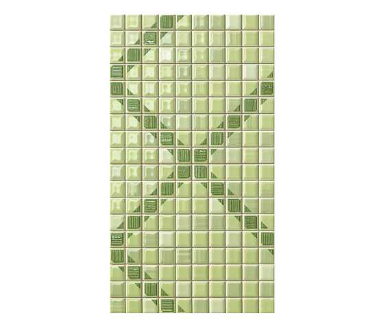 Pop Up Squares Green Inserto* | Mosaïques céramique | Fap Ceramiche