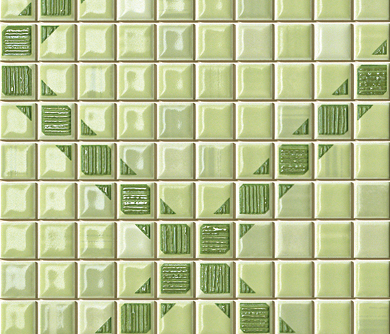 Pop Up Squares Green Inserto* | Keramik Mosaike | Fap Ceramiche