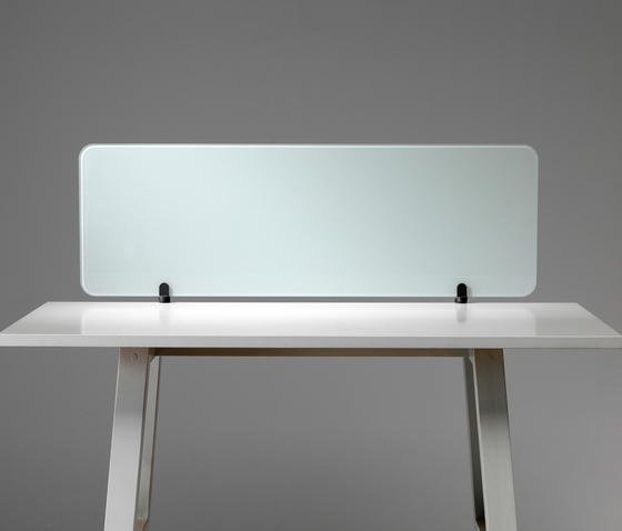Edge Table Screen Glass | Schalldämpfende Tischsysteme | Lintex