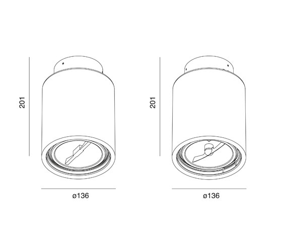 Oboq round surface QR111 | Lampade plafoniere | Wever & Ducré