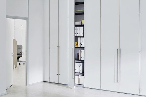 Dividing cabinet aluminium | Space dividing storage | ophelis