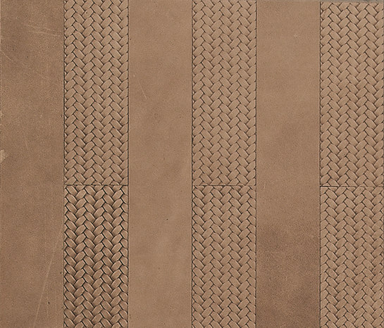 Kaleidos Boiserie Sabbia | Leather tiles | Nextep Leathers