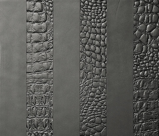 Kaleidos Boiserie Nero | Leather tiles | Nextep Leathers