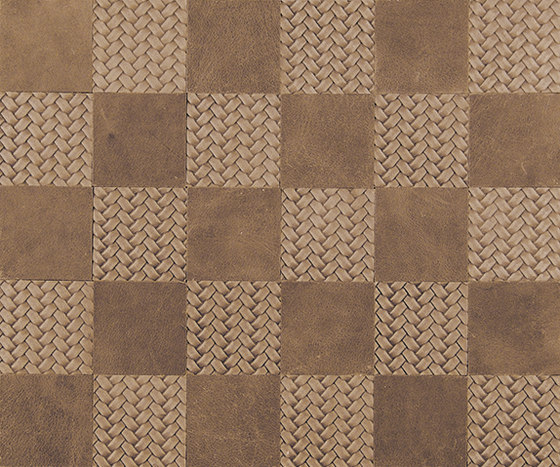 Kaleidos Chips Avorio-Treccia | Leather tiles | Nextep Leathers