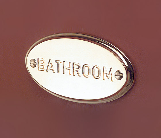 Old Navy Small plate “bathroom” | Bathroom accessories | Devon&Devon