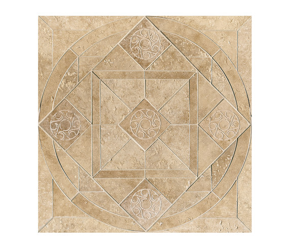 Ancient Jerusalem | Decoro intarsio rosone Ghihon beige | Keramik Fliesen | Lea Ceramiche