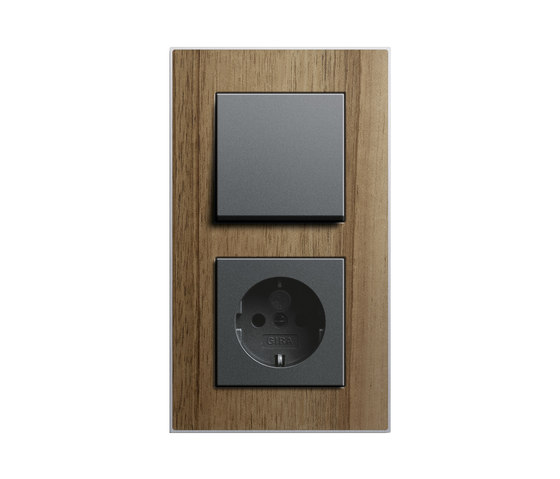 Esprit Walnut | Switch range | Push-button switches | Gira