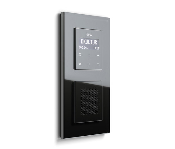 Esprit Glass | Flush-mounted radio | Systèmes radio | Gira