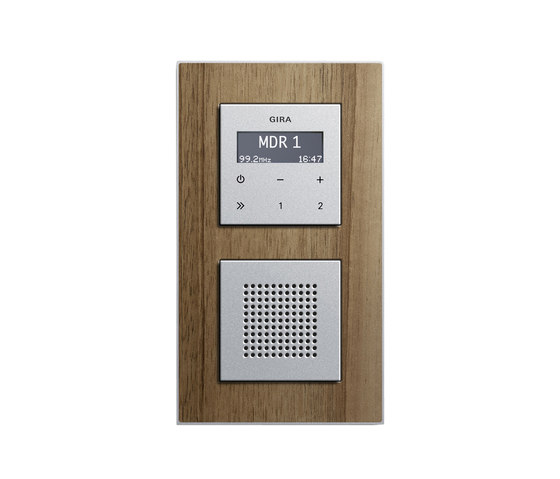 Esprit Walnut | Flush-mounted radio | Sistemas de radio | Gira