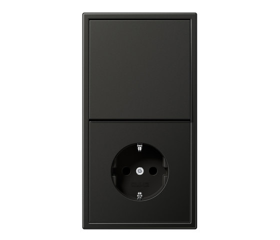 LS 990 anthracite switch-socket | Switches with integrated sockets (Schuko) | JUNG