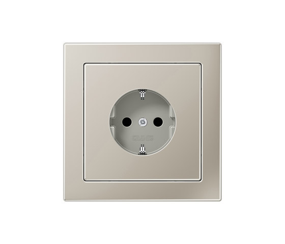 LS-design stainless steel socket | EURO sockets | JUNG