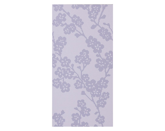 Audrey | Decoro blossoms lilla | Piastrelle ceramica | Lea Ceramiche