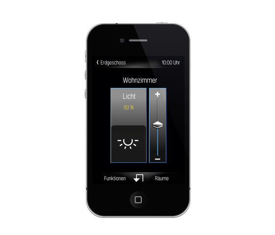 KNX App smart remote | Gestion des pièces | JUNG