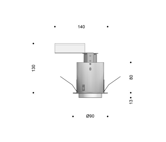 Punkt Lamp 90 | Recessed ceiling lights | FOCUS Lighting