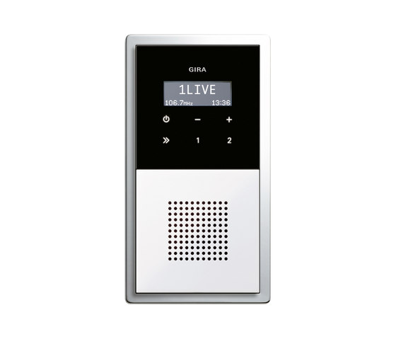 RDS flush-mounted radio | F100 | Systèmes radio | Gira