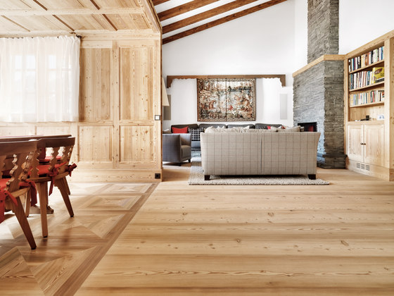 LARCH wide-plank brushed | white oil | Planchers bois | mafi
