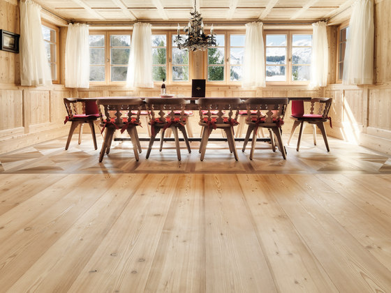 LARCH wide-plank brushed | white oil | Wood flooring | mafi