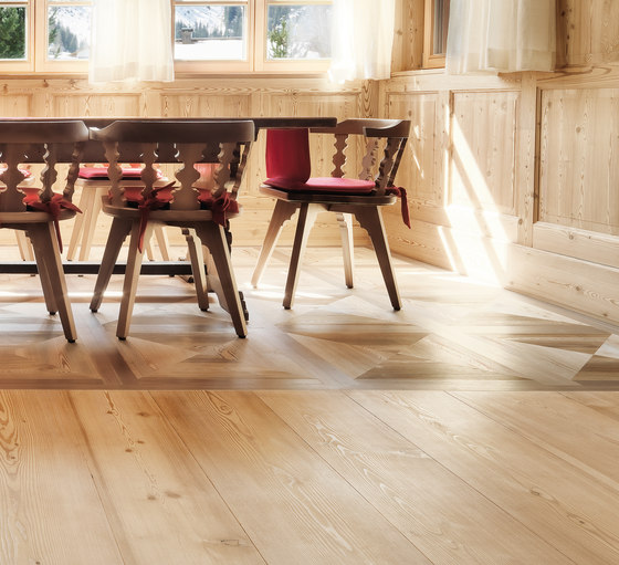 LARCH wide-plank brushed | white oil | Planchers bois | mafi