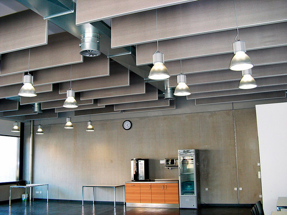 Space│baffle with frame | Acoustic ceiling systems | silentrooms