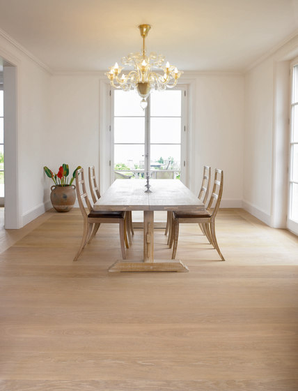 OAK Clear Wide-Plank brushed | white oil | Wood flooring | mafi